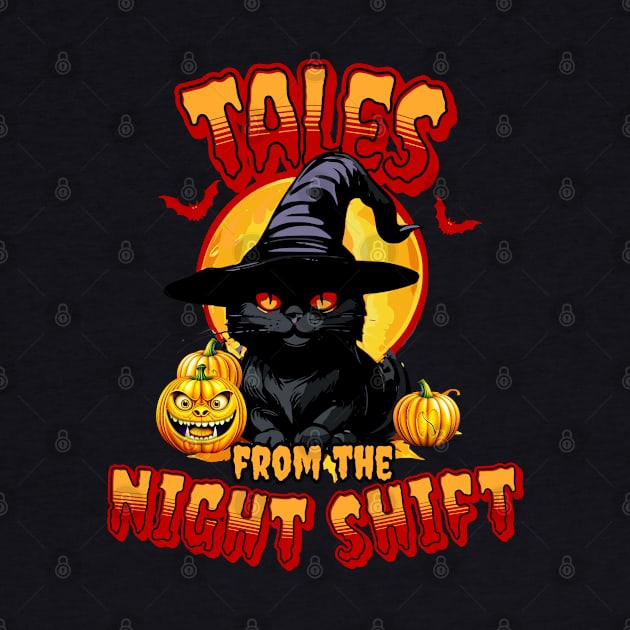 Tales from the Night Shift, Witchy Nurse Halloween Cat by MzM2U